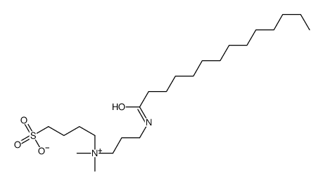 4-[dimethyl-[3-(tetradecanoylamino)propyl]azaniumyl]butane-1-sulfonate Structure