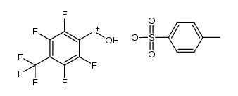 hydroxy-(2,3,5,6-tetrafluoro-4-trifluoromethylphenyl)iodonium toluene-4-sulfonate Structure