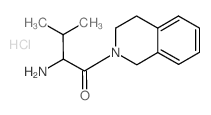 2-Amino-1-[3,4-dihydro-2(1H)-isoquinolinyl]-3-methyl-1-butanone hydrochloride Structure