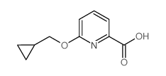 6-(Cyclopropylmethoxy)pyridine-2-carboxylic acid结构式