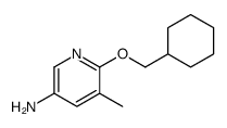 6-(cyclohexylmethoxy)-5-methylpyridin-3-amine结构式