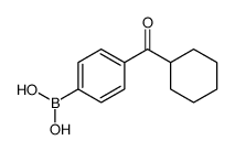 4-(Cyclohexanecarbonyl)phenylboronic acid structure