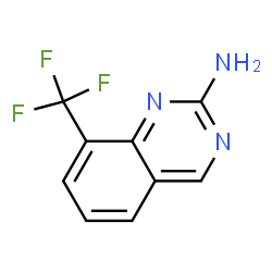 8-三氟甲基喹唑啉-2-胺结构式