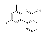 2-(3-chloro-5-methylphenyl)pyridine-3-carboxylic acid结构式