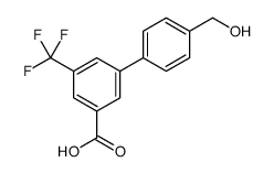 3-[4-(hydroxymethyl)phenyl]-5-(trifluoromethyl)benzoic acid结构式