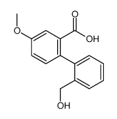 2-[2-(hydroxymethyl)phenyl]-5-methoxybenzoic acid Structure