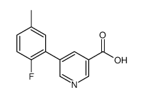 5-(2-fluoro-5-methylphenyl)pyridine-3-carboxylic acid Structure