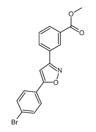 3-[5-(4-bromophenyl)isoxazol-3-yl]benzoic acid methyl ester Structure