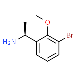 (S)-1-(3-Bromo-2-methoxyphenyl)ethan-1-amine Structure