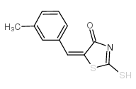 (5E)-2-疏基-5-(3-甲基亚苄基)-1,3-噻唑-4(5H)-酮结构式