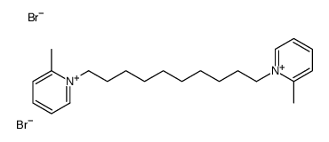 2-methyl-1-[10-(2-methylpyridin-1-ium-1-yl)decyl]pyridin-1-ium,dibromide Structure