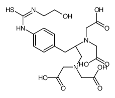 4-[N'-(2-hydroxyethyl)thioureido]-L-benzyl EDTA结构式