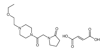 (E)-but-2-enedioic acid,1-[2-[4-(2-ethoxyethyl)piperazin-1-yl]-2-oxoethyl]pyrrolidin-2-one结构式