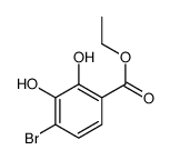 4-溴-2,3-二羟基苯甲酸乙酯结构式