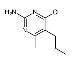 4-chloro-6-methyl-5-propyl-pyrimidin-2-ylamine结构式