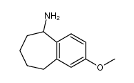 2-methoxy-6,7,8,9-tetrahydro-5H-benzo[7]annulen-5-amine结构式