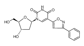 5-(3-phenylisoxazol-5-yl)-2'-deoxyuridine Structure