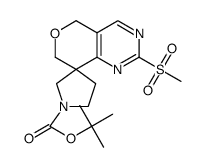 Tert-Butyl 2-(Methylsulfonyl)-5,7-Dihydrospiro[Pyrano[4,3-D]Pyrimidine-8,3-Pyrrolidine]-1-Carboxylate Structure