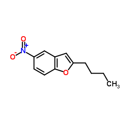 2-丁基-5-硝基苯并呋喃结构式