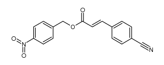 p-nitrobenzyl 4-cyanocinnamate结构式