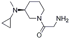 2-AMino-1-[(S)-3-(cyclopropyl-Methyl-aMino)-piperidin-1-yl]-ethanone Structure