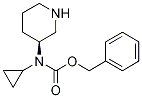 Cyclopropyl-(S)-piperidin-3-yl-carbaMic acid benzyl ester结构式