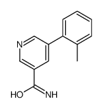 5-(2-methylphenyl)pyridine-3-carboxamide结构式