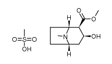 (1R,2R,3S,5S)-methyl 3-hydroxy-8-methyl-8-azabicyclo[3.2.1]octane-2-carboxylate methanesulfonate Structure