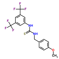 1-[3,5-Bis(trifluoromethyl)phenyl]-3-(4-methoxybenzyl)thiourea结构式