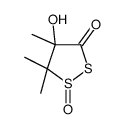 4-hydroxy-4,5,5-trimethyl-1-oxodithiolan-3-one Structure