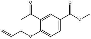 3-Acetyl-4-allyloxy-benzoic acid methyl ester Structure