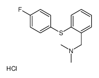 1-[2-(4-fluorophenyl)sulfanylphenyl]-N,N-dimethylmethanamine,hydrochloride Structure