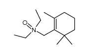 N,N-diethyl-(2,6,6-trimethyl-1-cyclohexenyl)methanamine N-oxide结构式