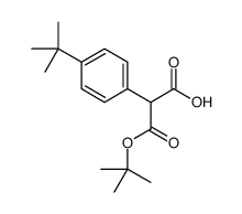 2-(4-tert-butylphenyl)-3-[(2-methylpropan-2-yl)oxy]-3-oxopropanoic acid Structure