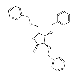 2,3,5-tri-O-benzyl-D-arabino-γ-lactone Structure