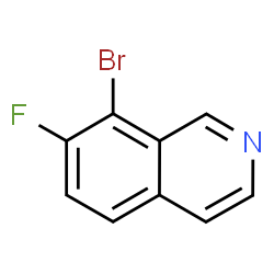 8-溴-7-氟异喹啉结构式