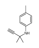 N-(1,1-Dimethyl-2-propynyl)-p-toluidine structure