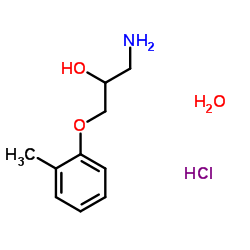 1-Amino-3-(2-methylphenoxy)-2-propanol hydrochloride hydrate结构式