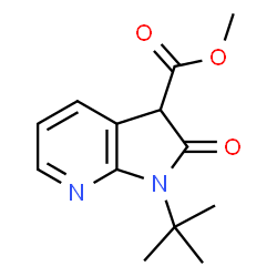 methyl 1-tert-butyl-2-oxo-1H,2H,3H-pyrrolo[2,3-b]pyridine-3-carboxylate Structure