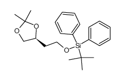 (2S)-1,2-O-isopropylidene-4-(tert-butyldiphenylsilyl)butane-1,2,4-triol Structure