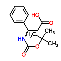 DL-N-Boc-β-phenylalanine Structure
