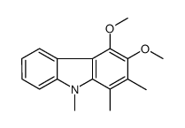 3,4-dimethoxy-1,2,9-trimethylcarbazole结构式