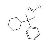 3-Cyclohexyl-3-phenylbutanoic acid结构式