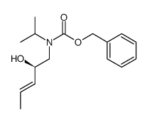 (+)-(R,E)-N-(benzyloxycarbonyl)-1-(isopropylamino)pent-3-en-2-ol结构式