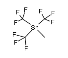 methyltris(trifluoromethyl)stannane Structure