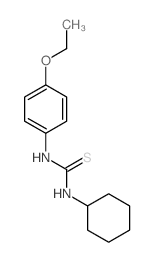 Thiourea,N-cyclohexyl-N'-(4-ethoxyphenyl)- structure