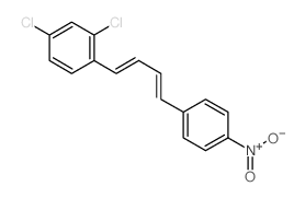 Benzene,2,4-dichloro-1-[4-(4-nitrophenyl)-1,3-butadien-1-yl]-结构式