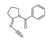 (1-benzoylpyrrolidin-2-ylidene)cyanamide结构式