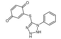 1,4-Benzenediol, 2-[(1-phenyl-1H-tetrazol-5-yl)thio]- picture