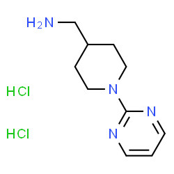 [1-(Pyrimidin-2-yl)piperidin-4-yl]methanamine dihydrochloride Structure